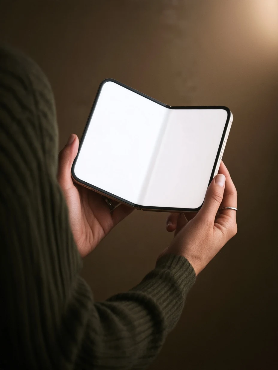 iPhone Duo Mockup Held in Both Hands