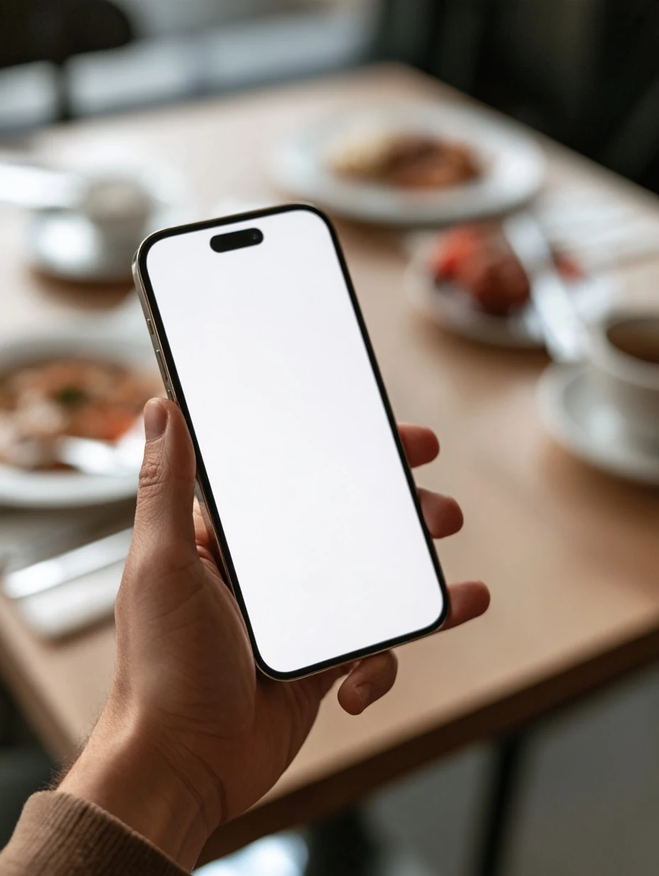 Iphone Mockup for Food Delivery App