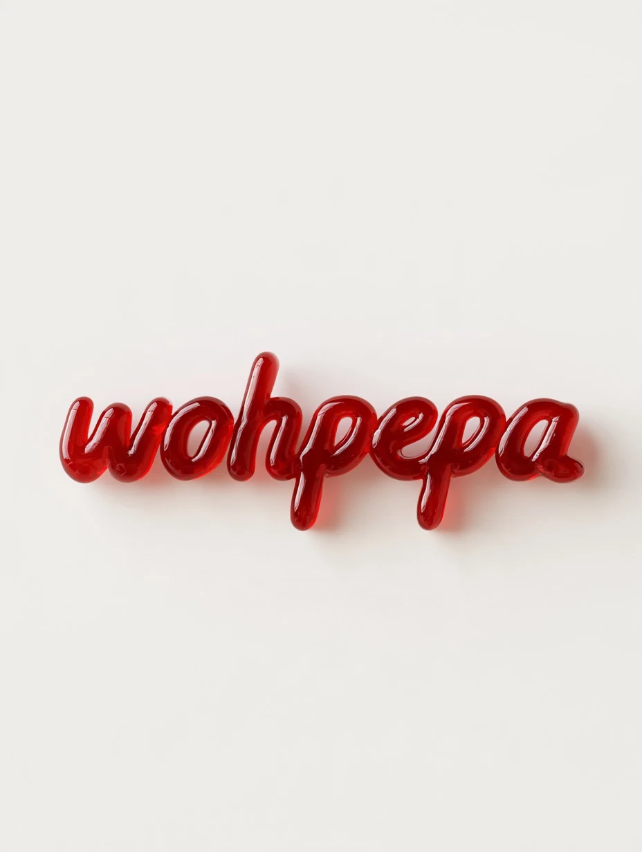 Jelly typography