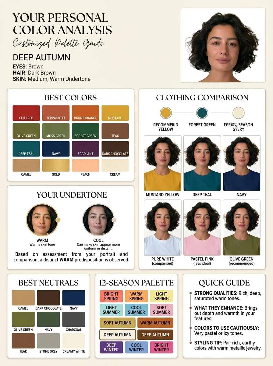 How to make personal color analysis with AI — result