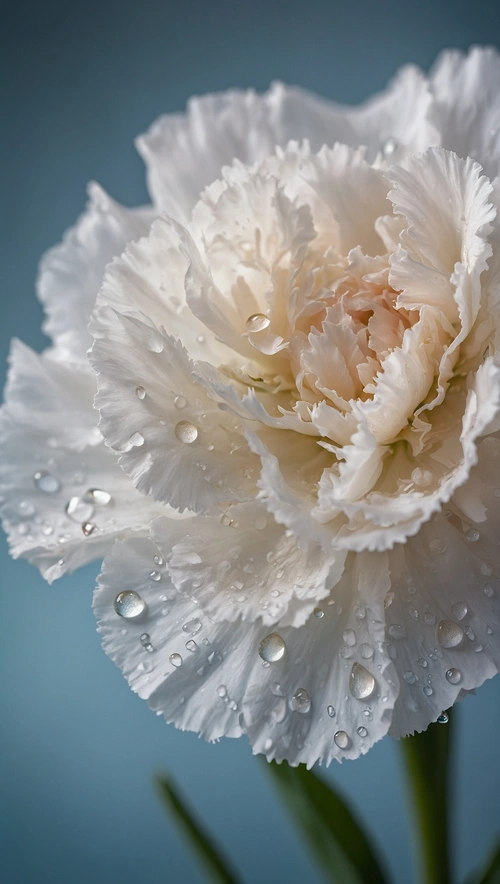 Dew-Kissed Carnation Elegance at Dawn