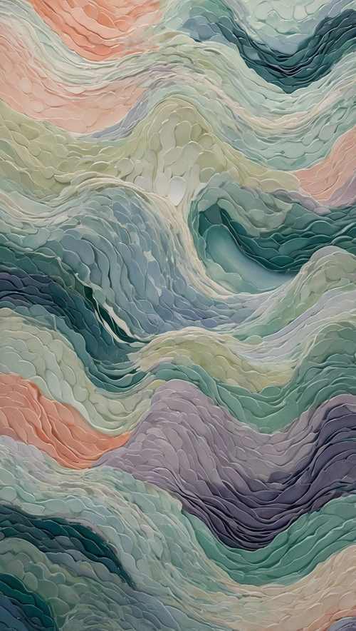 Pastel Waves: Flowing Abstract Patterns and Textures
