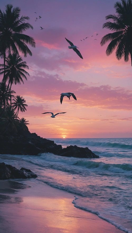 Seaside Serenity: Pastel Aesthetic Wonderland
