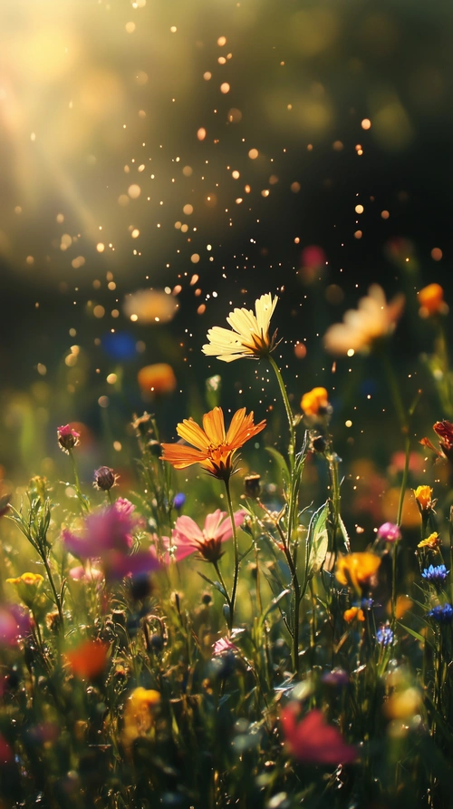 Sunny flower meadow